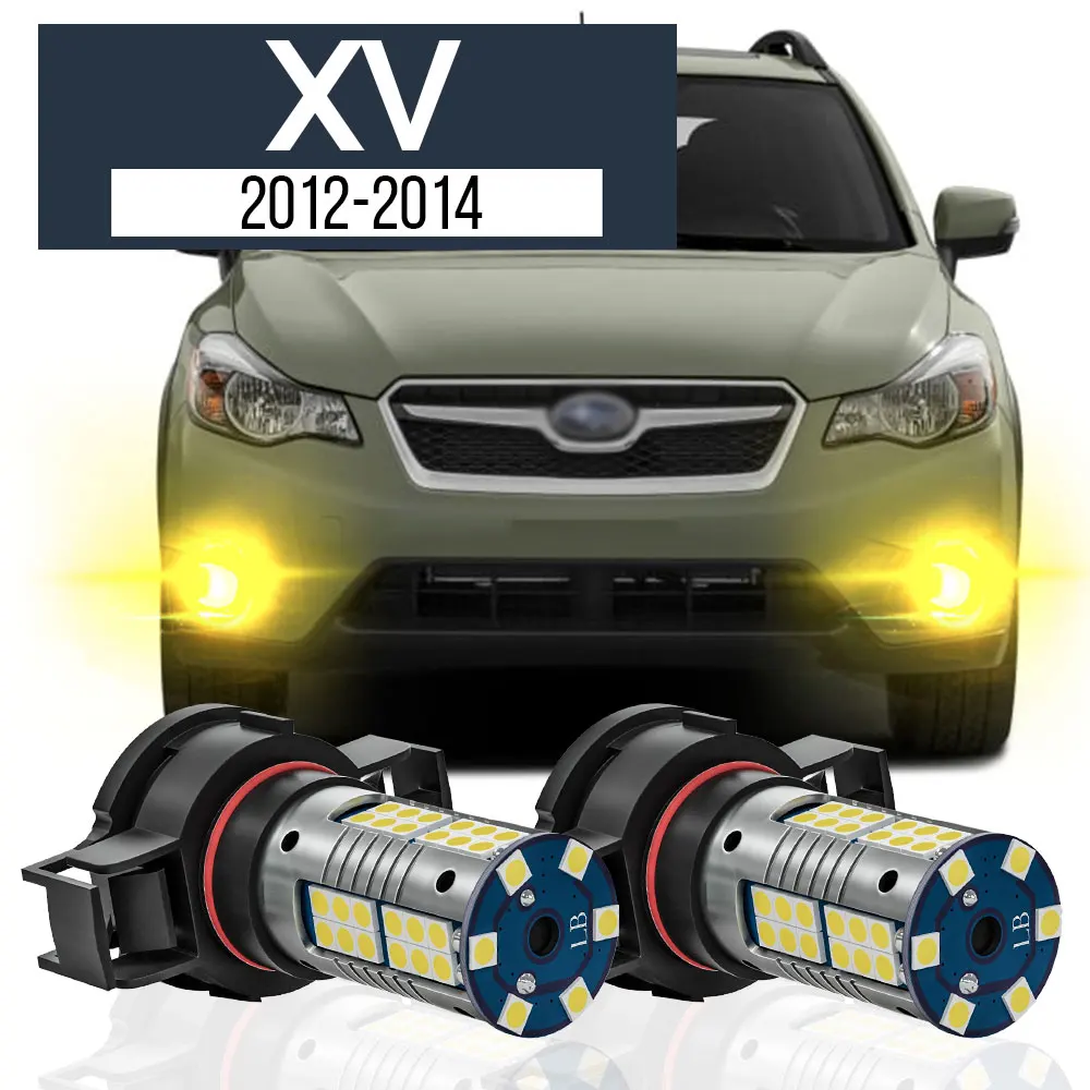 

2pcs LED Fog Light Lamp Blub PSX24W 2504 Canbus Accessories For Subaru XV 2012 2013 2014
