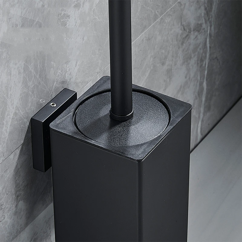 Toilet Brush Holder Wall Mounted Bathroom Cleaning Brush Stainless Steel Toilet For Cleaning Storage Black Silver Golden bathroom accessories,toilet brush set,toilet brush holder