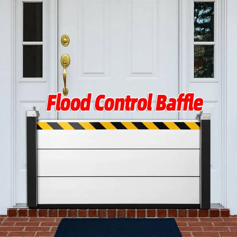Aluminum Flood Protection Barrier Water Stopper Panel Unit Module Flood Protection Baffle Movable Gate Waterproof Seal Deflector