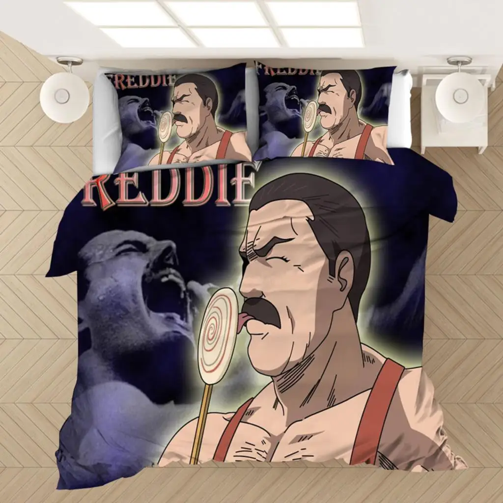 

Freddie Mercury 3D Printed Bedding Set Duvet Covers Pillowcases Comforter Bedding Set Bedclothes Bed Linen