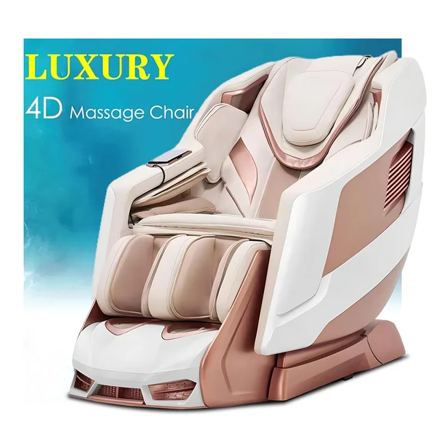 2024 Luxury Shiatsu Zero Gravity Massager Chair SL Track 4D Full Body Massager Chair Touch Massage Chair