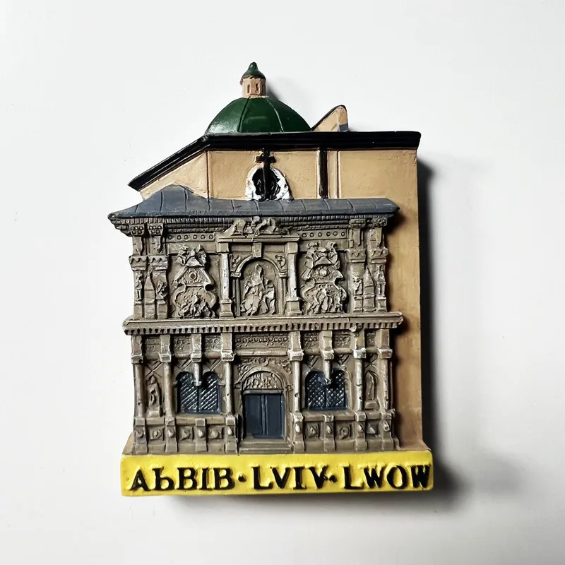

Ukraine Lviv Boyim Chapel Fridge Magnets Ukraine Travelling Souvenirs Photo Wall Magnetic Stickers Home Decoration Gifts