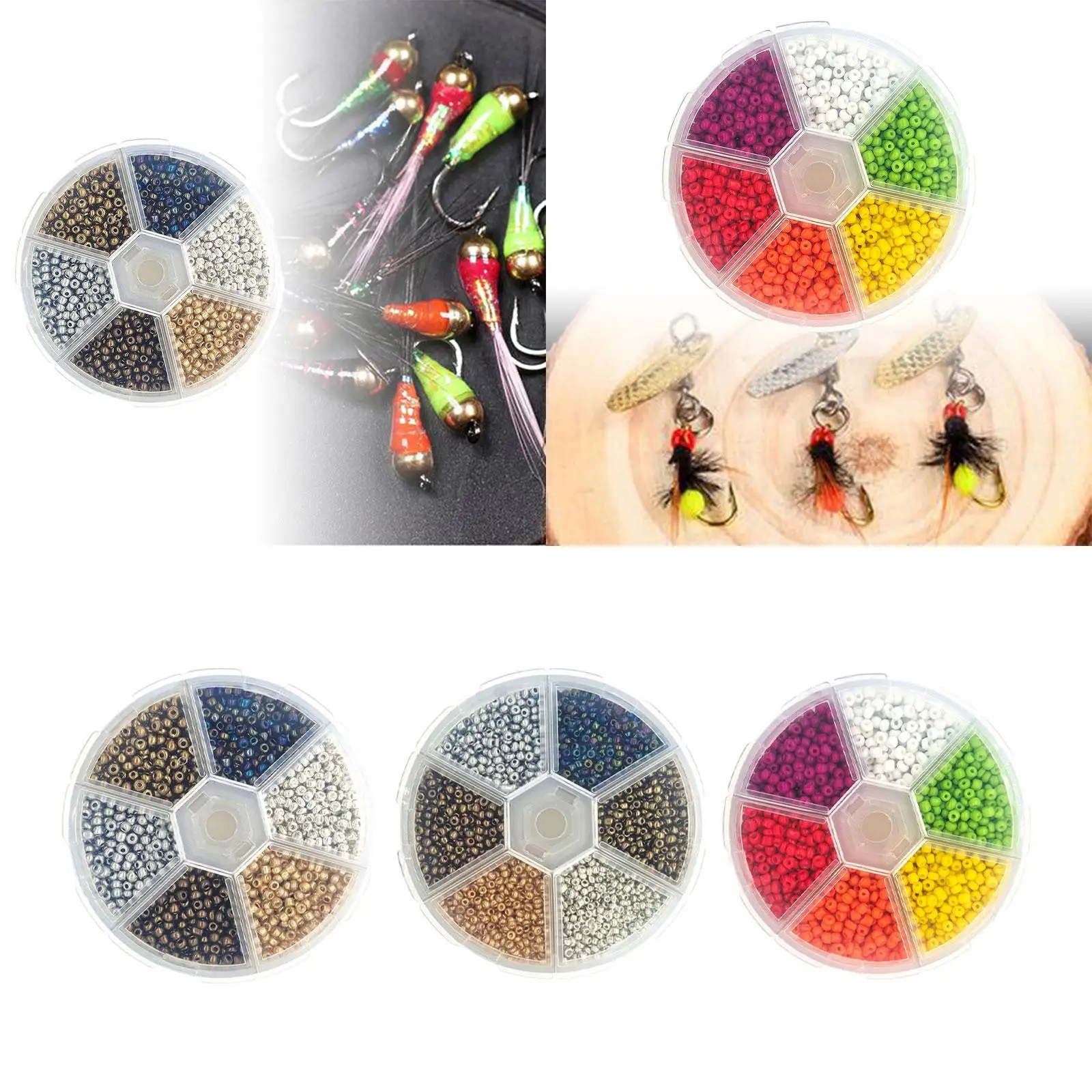 Slotted Beads Portable Durable Acrylic 2mm 3mm Fly Tying Beads Jig Hook  Ball Fishing Tool for Lure Fishing Fishing Lovers Angler - AliExpress