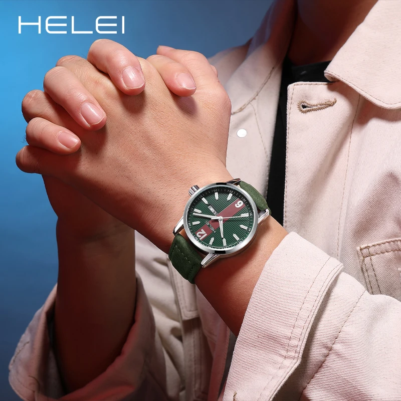 HELEI Hot Model 2024 Fashion Popular KHAKI FIELD Wild Series Multifunction Quartz Movement Men's Quartz Watch Men's Watches