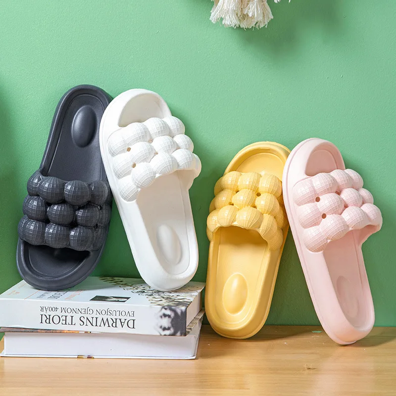 

Plus Size 44 Summer Slippers For Women Casual Shoes Indoor Solid Non-slip Soft Sole Bathroom Bathing Slipper Couple Floor Shoes