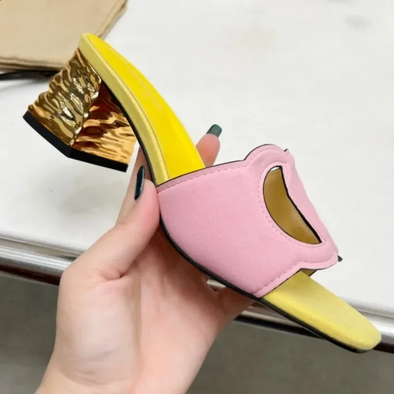 Women's Designer Flat Slippers, Comfortable Casual and Fashionable Multifunctional Leather Sandals,Pointed Slippers, Sizes 35-43