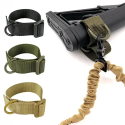 Tactical Military Airsoft AK M416 Buttstock Sling Adapter Rifle Stock Gun Strap Sniper Rope Strapping Belt Hunting Accessories