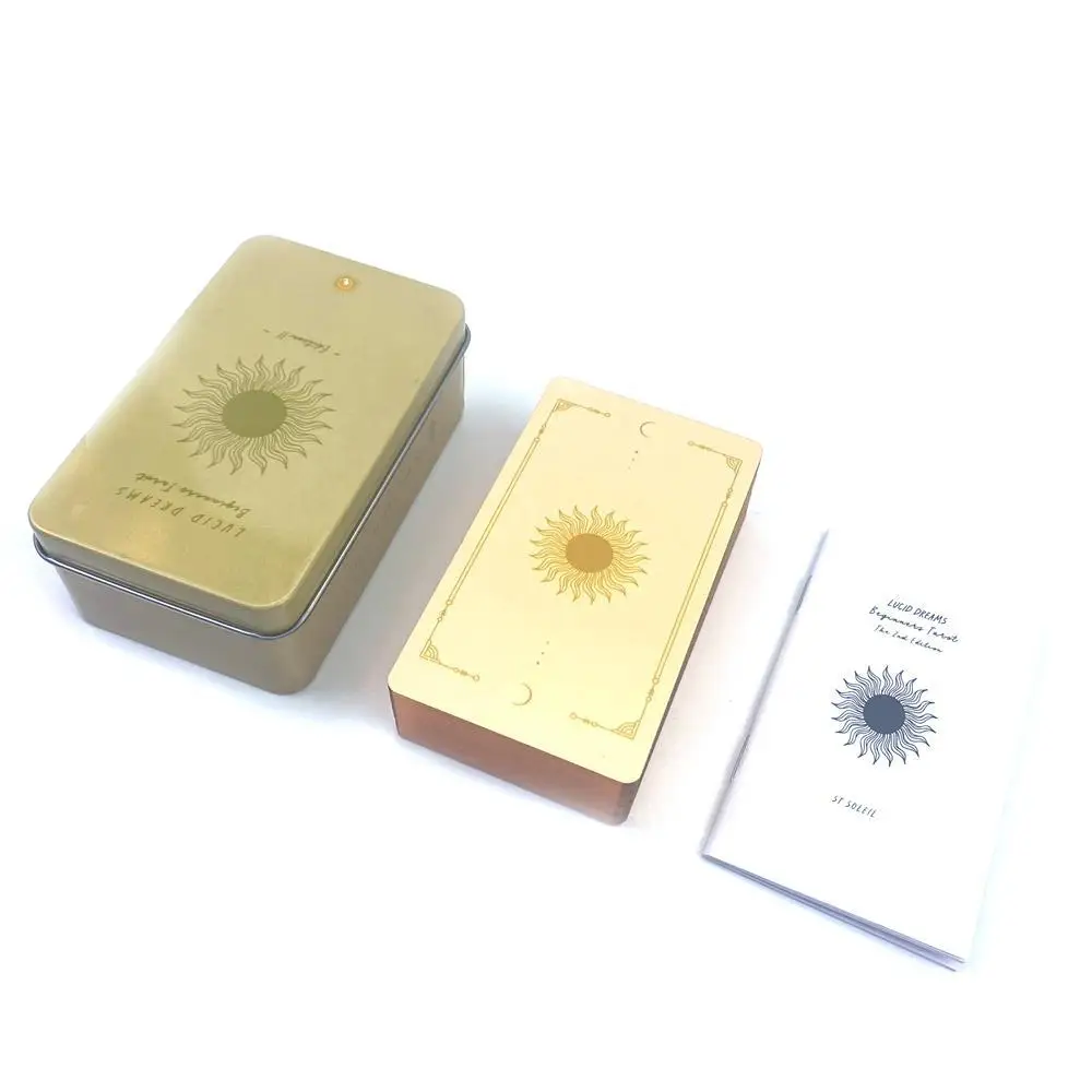 

10 * 6cm Waite Metal Box Rider Tarot Multiplayer Entertainment Family Party Game High-quality and Interesting Desktop Game