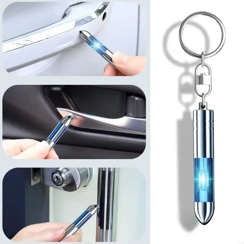 Anti-Static Keychain Car Body Static Eliminator Discharger Antistatic Rod Portable Keychain Eliminator High-Voltage Portable Key