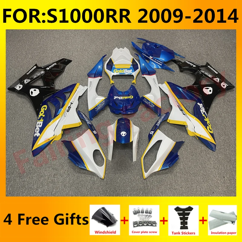 

NEW ABS Motorcycle fairings kit fit For S1000RR 2009 2010 S 1000 RR S1000 RR 2011 2012 2013 2014 full Fairing kit set blue white