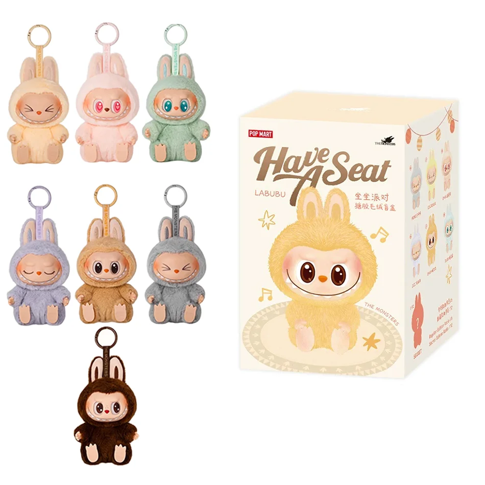Popmart Labubu Plush Doll Monster Series Blind Box Manga Figure Collection Desk Decoration Gift
