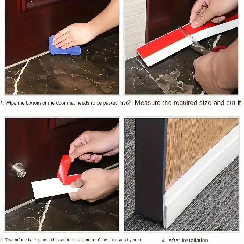 Under Door Weatherproof Seal Strip - Draft Stopper & Gap Blocker