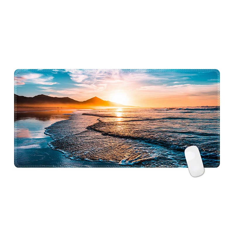 Sky Large Mouse Pad 100X50Cm Setting Sun Mouse Pad Mouse Mat Computer Mousepad Xxl Surface Mause Pad Tastiera Desk Pat