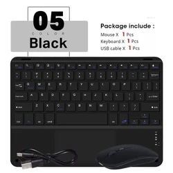 Sleek Multi - Functional Bluetooth Wireless Keyboard with Mouse - Italian (Black - and mouse)