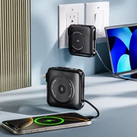 15000mAh Magnetic Wireless PowerBank Type-C 45W Fast Charging with Dual Cables AC Plug for iPhone 17 16 15 Airpods watch - Image 4