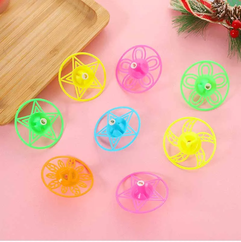 

5/10 Pcs Creative Nostalgia Childhood Mini Colorful Hand Spinning Whistle Gyro Toys Kindergarten Favors Fingertip Gyro Gadgets