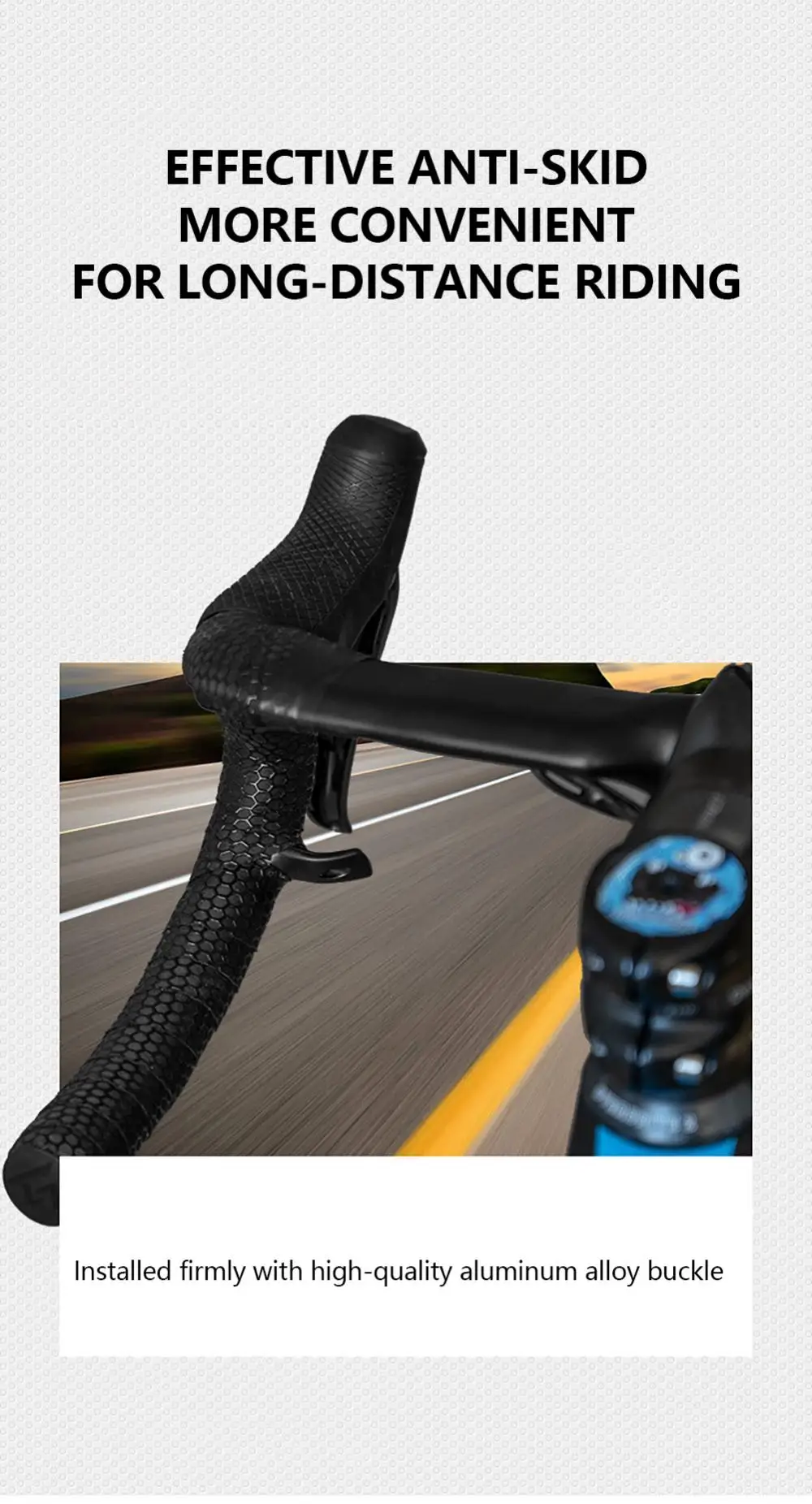 Description Picture 6 of item1 Pair Bicycle Handlebar Thumb Grips MTB Road Gravel Bikes Togs Road Thumb Over Grip Bike Accessories