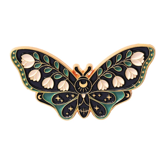 Cute Butterfly Enamel Pins - Set Of 3 Fashion Brooches For Jackets, Bags & Hats - View #9