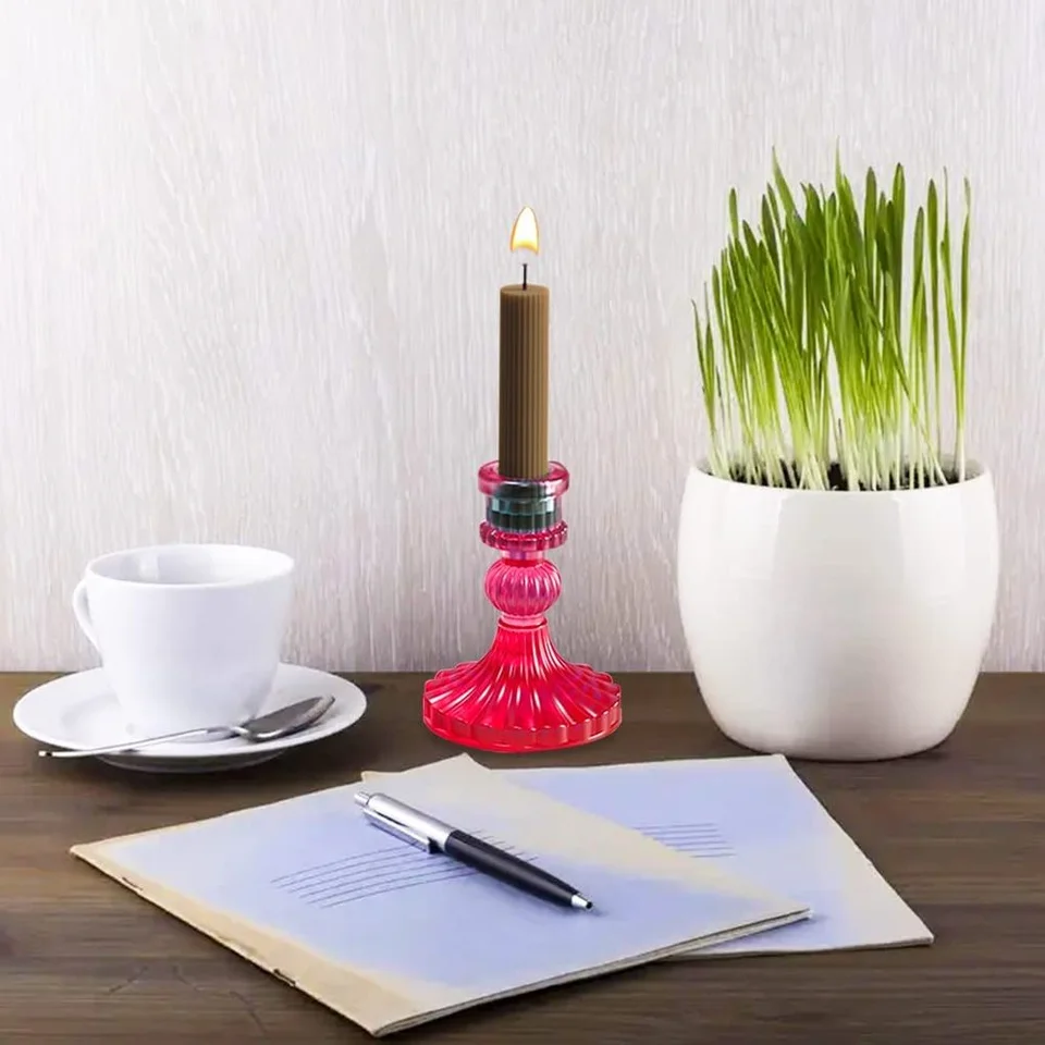 Kandelaar Hars Mallen | Holle Huis Patroon Epoxy Hars Gietvorm | Ronde Holle Huis Siliconen Kaars Houder Mold | Mold voor Art Bruiloft Thuis Tafel Decor, Decoratieve Mal