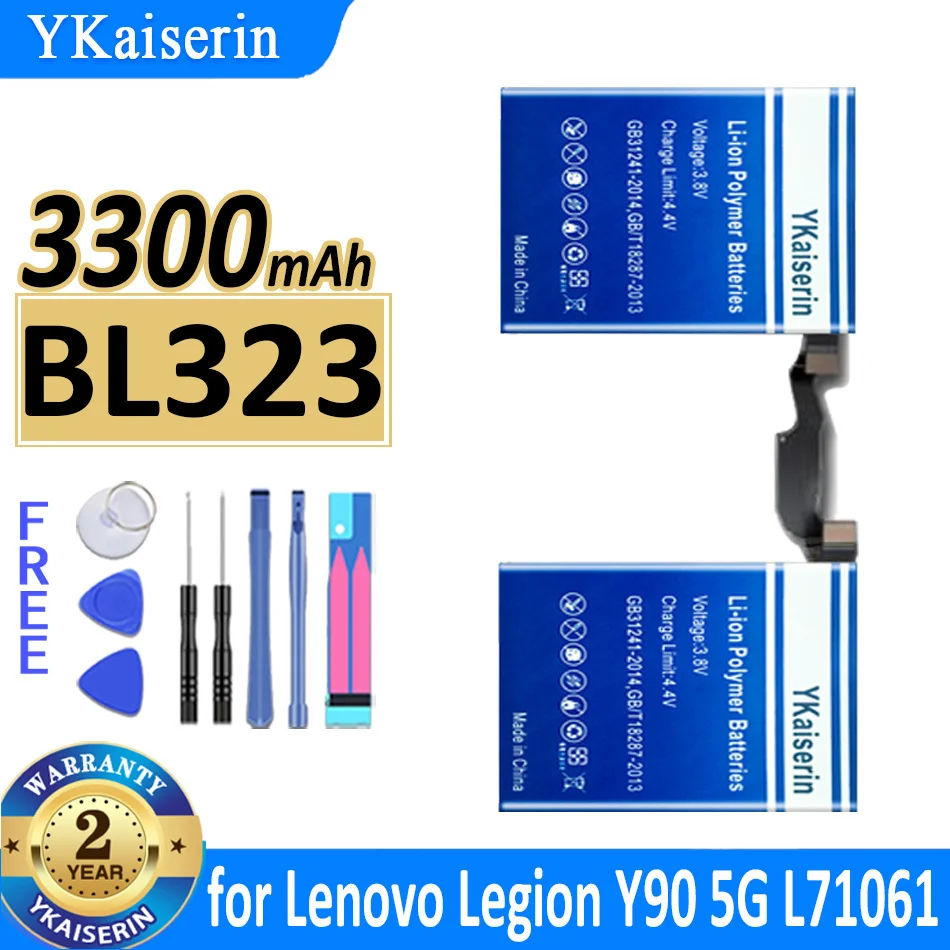 

3300mAh YKaiserin Battery BL323 for Lenovo Legion Y90 5G L71061 Bateria