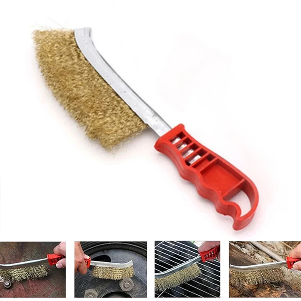 Steel Wire Brush Barbecue Cleaning Copper Brush Derusting Brush steel Wire Household Cleaning Tools