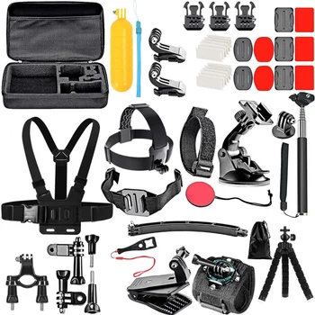 Kit Accessori per Action Camera 50 in 1 per GoPro Hero 13 12 11 10 Insta360 X5 DJI Osmo Action 6 5Pro Set di Accessori per Fotocamere