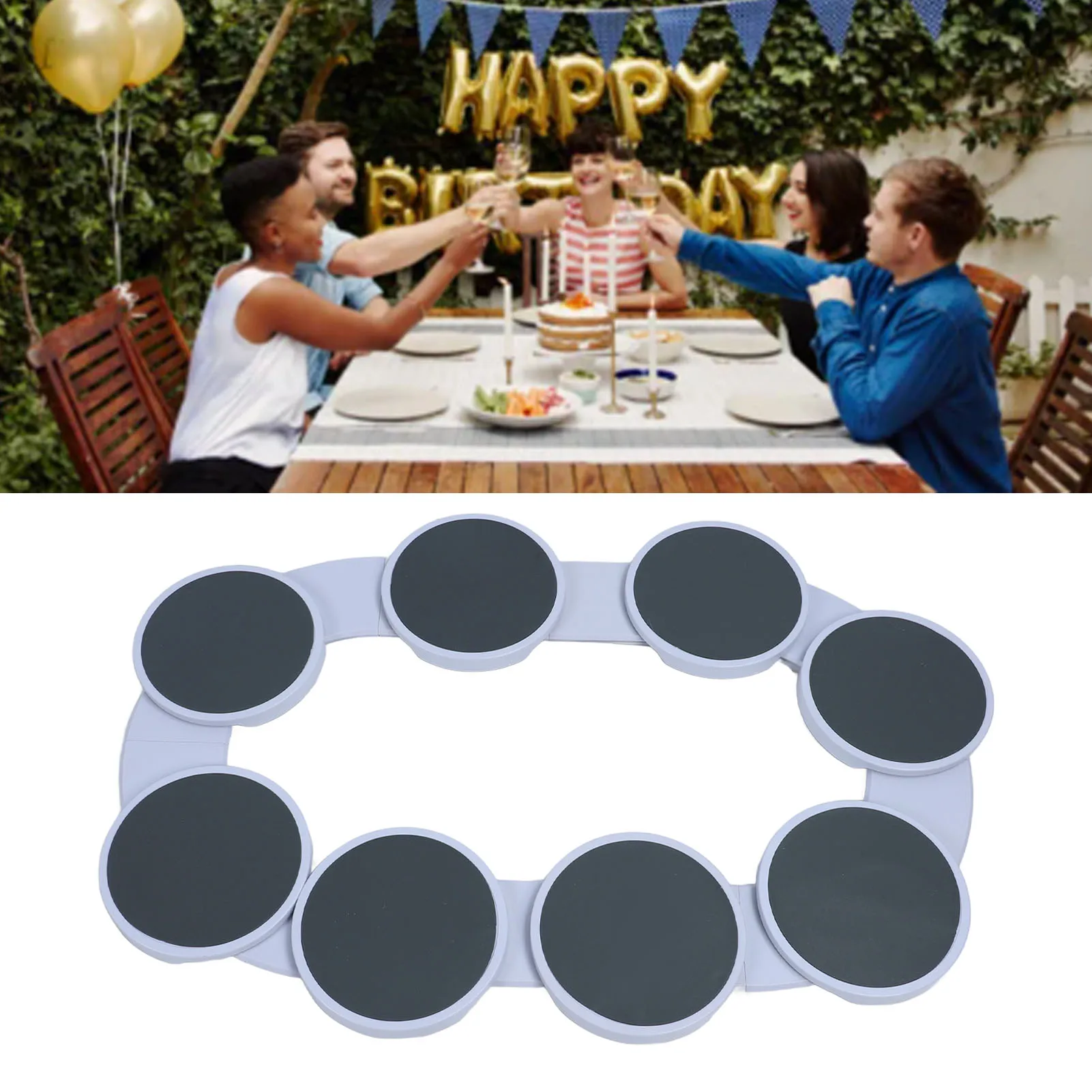 Table Turntable 360&deg; Rotation Multifunctional Reusable Portable Rotating Food Organizer Tray For Dining Table plastic serving tray