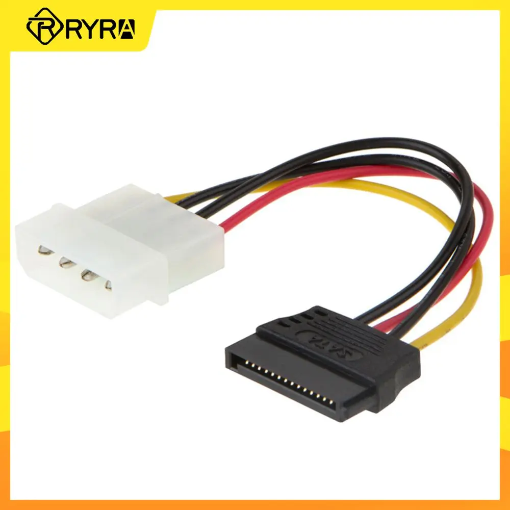 цена RYRA SATA Serial Port One-to-Three Power Cord Serial ATA SATA 4 Pin IDE Molex To 1/2/3 Of 15 Pin HDD Power Adapter Cable