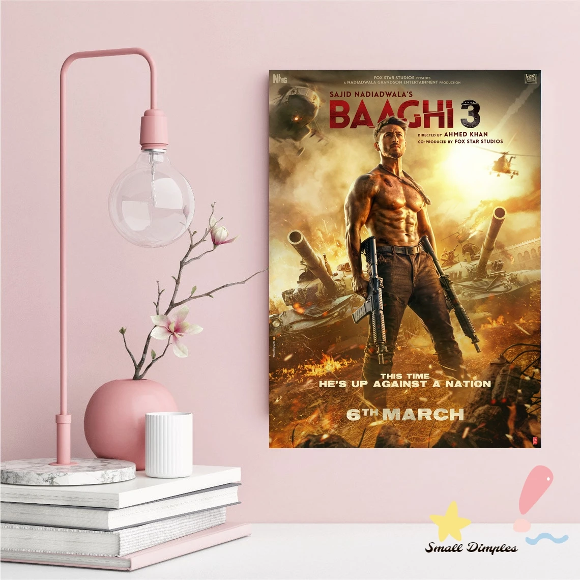 Baaghi Movie Poster Canvas Art Print Home Decoration Wall