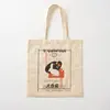 White Rabbit Candy Cotton  Canvas Bag Foldable Handbag Fabric Fashion Shopper Grocery Casual Women Unisex Ladies Tote Printed 1