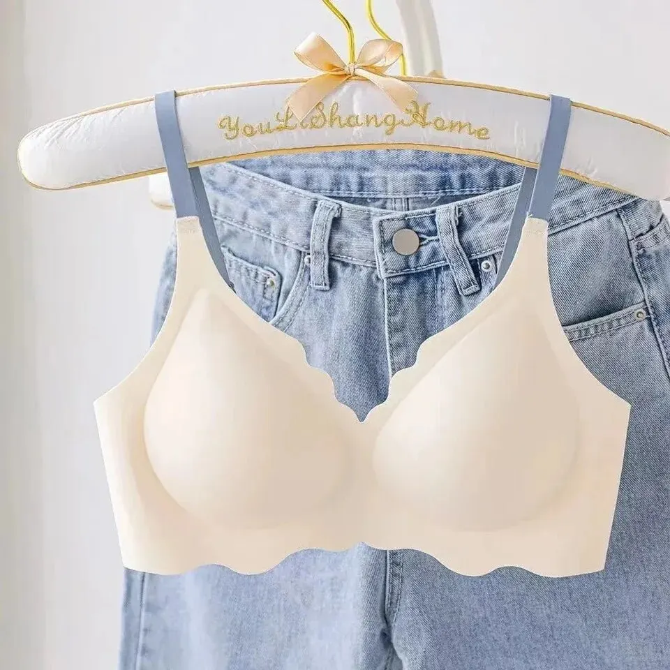 Womens Bra No Trace No Steel Ring Upper Support Sling Adjustable Beauty Back Thin Section