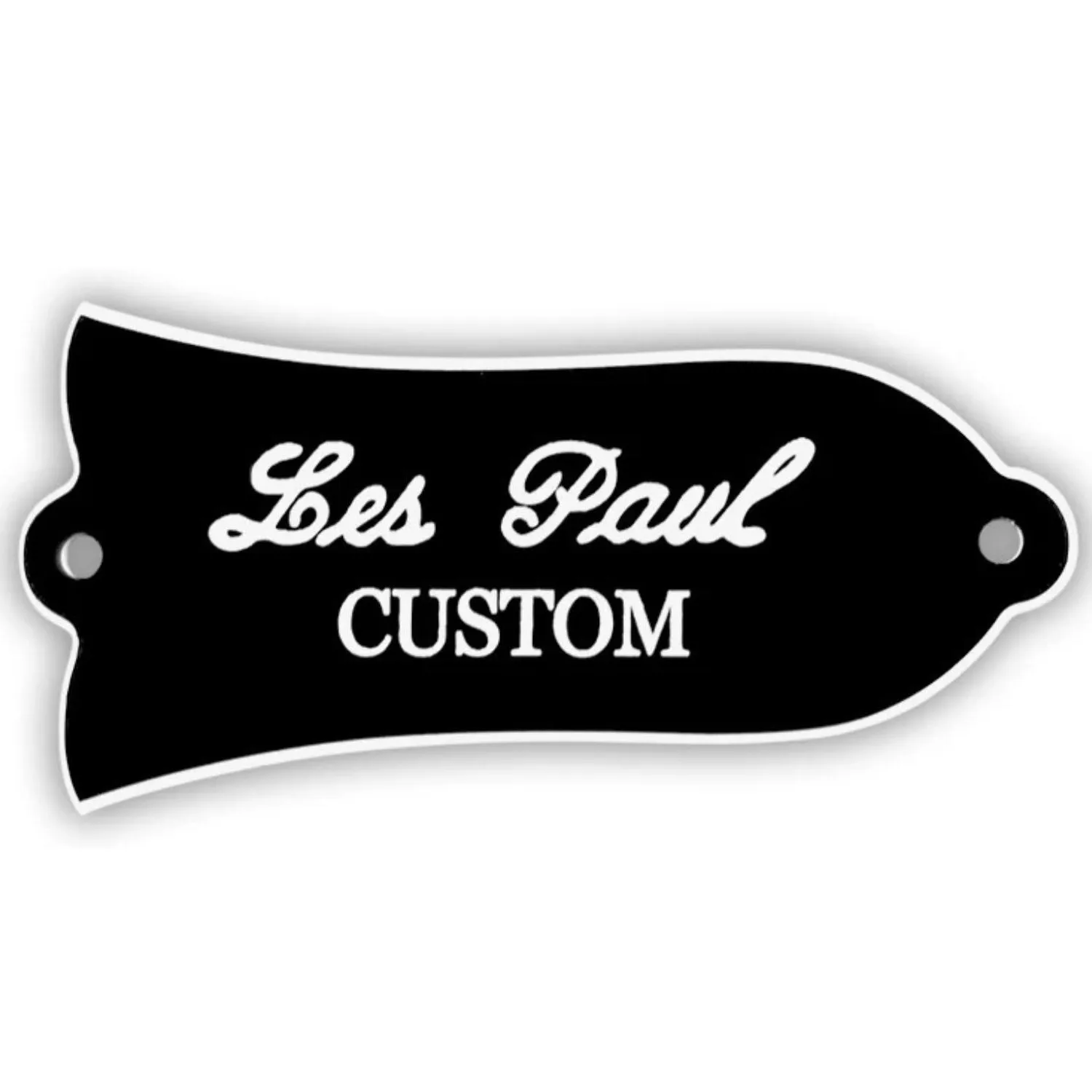 2PCS Bell-Shape Custom Truss Rod Cover Plate with 2 Holes