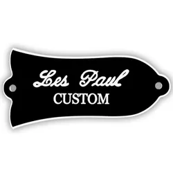 2PCS Bell - Shape Custom Truss Rod Cover Plate with 2 Holes (Les Paul Custom)
