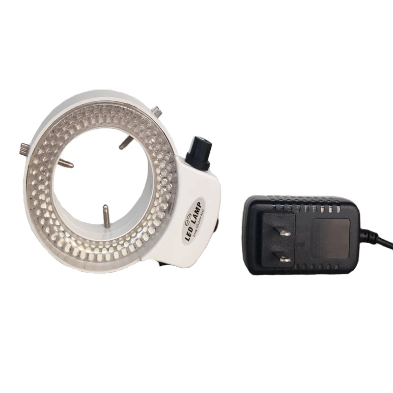 144 56 Illuminator Adjustable 6500K LED Ring Light Lamp For Industry Stereo Microscope Digital Camera Magnifier