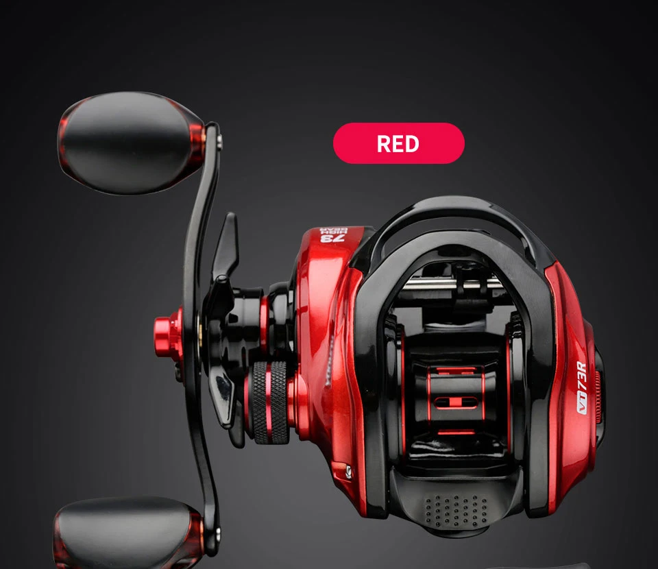 Bait casting Angel rolle 7.3:1 High Speed Max Drag 8kg Angel rolle für Bass Fishing Köder Casting Rolle – Detail 2