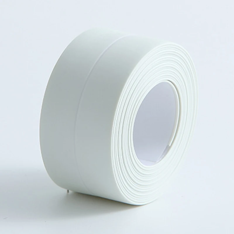2021 New Bathroom Kitchen Shower Sink Bath Sealing Strip Tape Caulk Strip Self Adhesive Waterproof Wall Sticker Sink Edge Tape