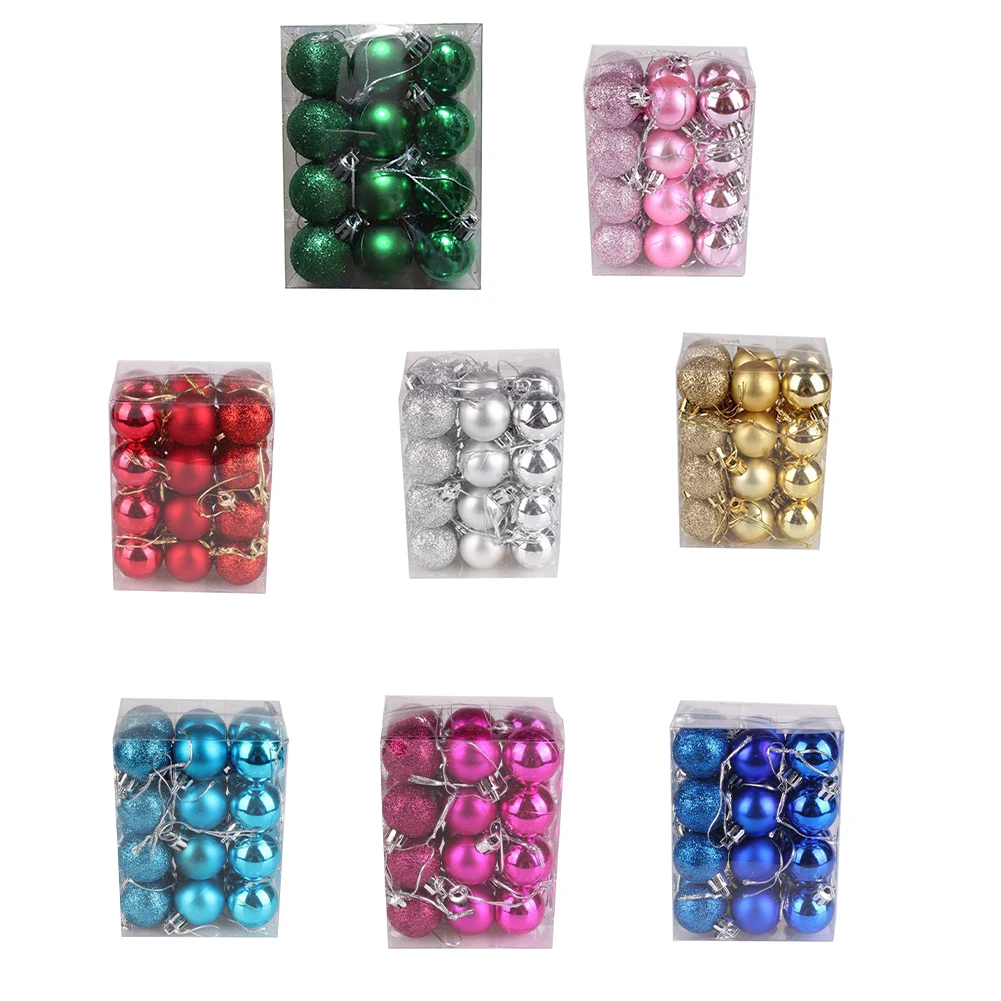 Christmas Tree Decoration Balls 24pcs Liquidations 3cm Decorations Large Spheres Sale Ornaments Novelty Supplies Home christmas decorations