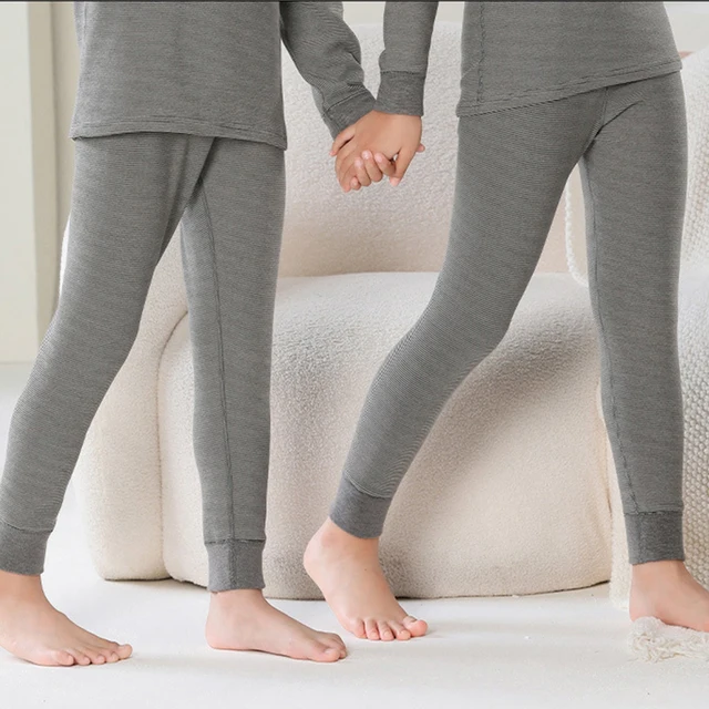 خريف شتاء لينة مخطط Underpant للبنين بنات 2-18 سنة ملابس سميكة الدافئة ملابس داخلية للأطفال بنطلون الاطفال السراويل الحرارية 2