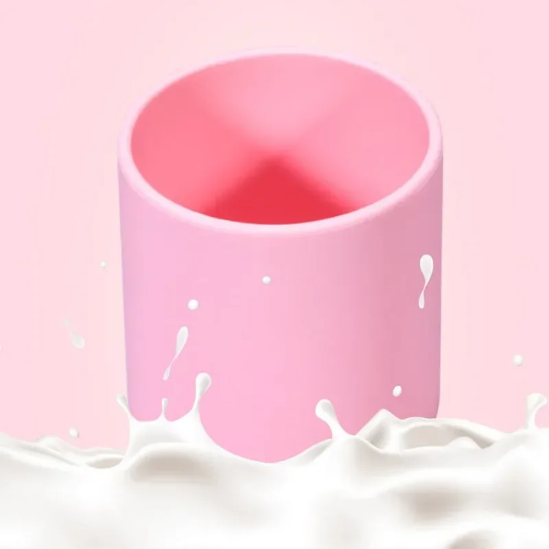 tea cup Kids Silicone Water Cups Baby Snack Cup Portable Outdoor Travel Children Cups Teacups Drinkware Food Grade Silicone BPA FREE