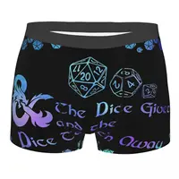Dice Men Boxer Briefs Underpants DnD Game Highly Breathable Top Quality Sexy Shorts Gift Idea 1
