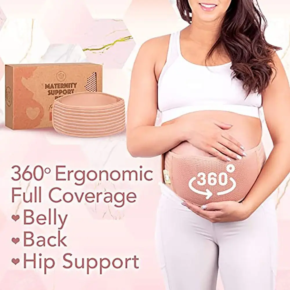1Pcs Maternity Abdominal Belt Antenatal for Pregnant Women Belly Support Bandage Breathable Khaki