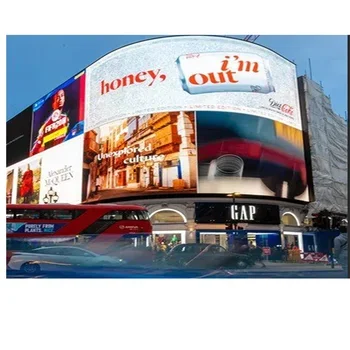 

Out door Full color Curved Soft Flexible Led Display Screen HD p2 p3 p4 Video Wall For Shopping Mall Advertising Publish