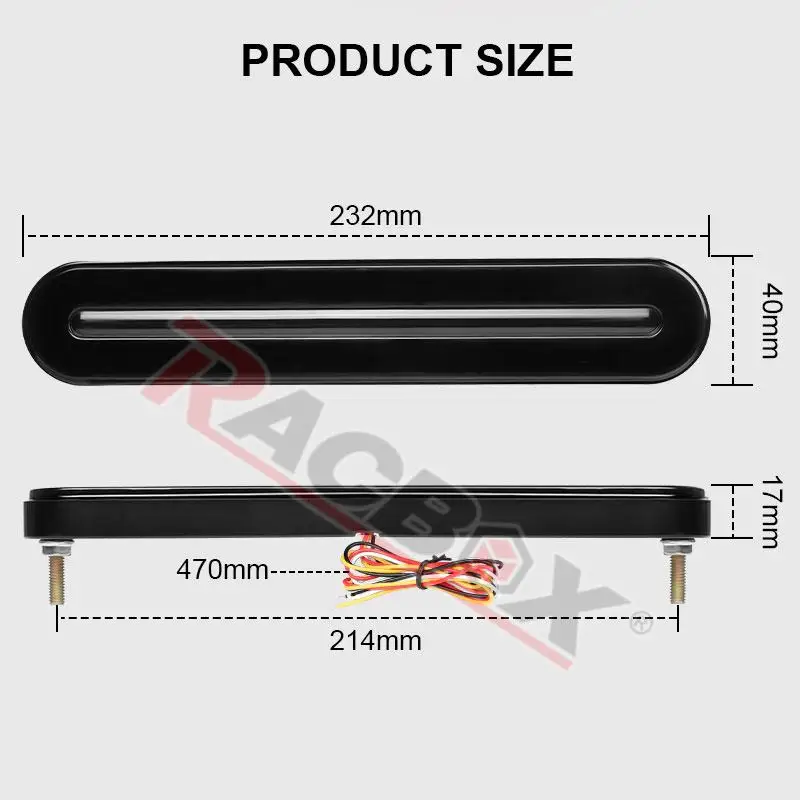 12V 24V ڵ Ʈ LED 帣 ȸ ȣ 극ũ Ʈ 3 in 1  ̵ ÷ ǥñ, RV ATV UTV    