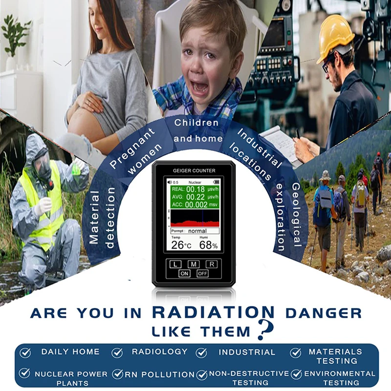 Nuclear Radiation Detector BR-9B XR-1 Pro Nuclear Radiation Detector Geiger Counter