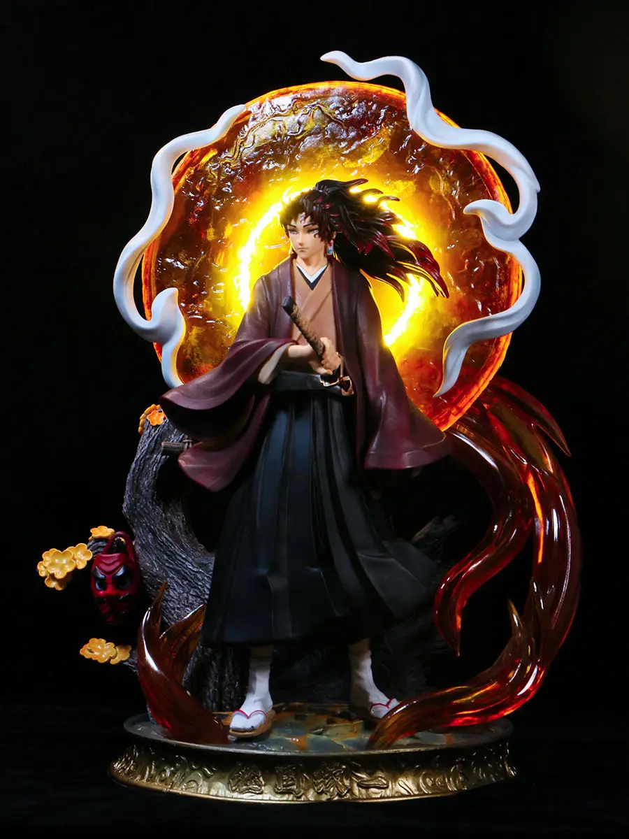 

40cm Tsugikuni Yoriichi Demon Slayer Action Figure Gyuutarou Kokushibo Kyoujurou Shinobu Anime Tsugikuni Yoriichi Toys Figuras
