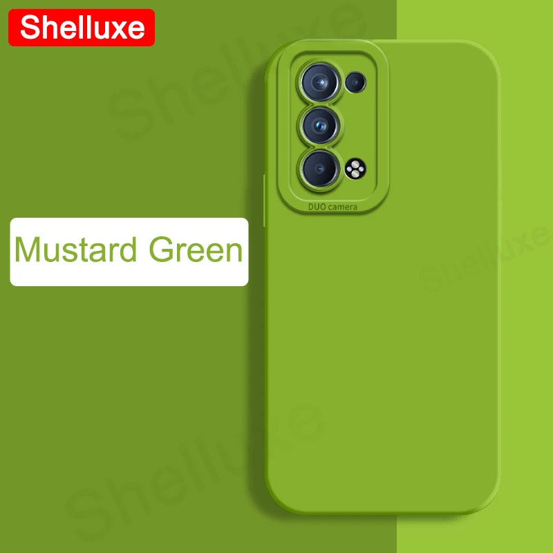 Premium Shelluxe Liquid Silicone Shockproof Phone Case - Square Design, Soft Touch, Enhanced Protection