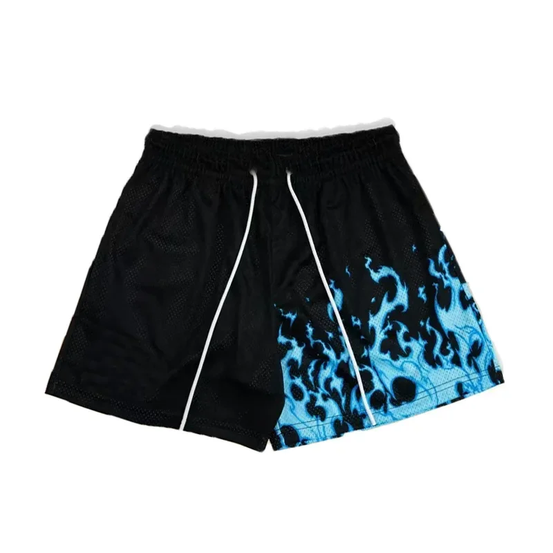 American Style Basketball Shorts Men's Casual Running Breathable Quick Dry below Knee Fourths for Fitness And Sports