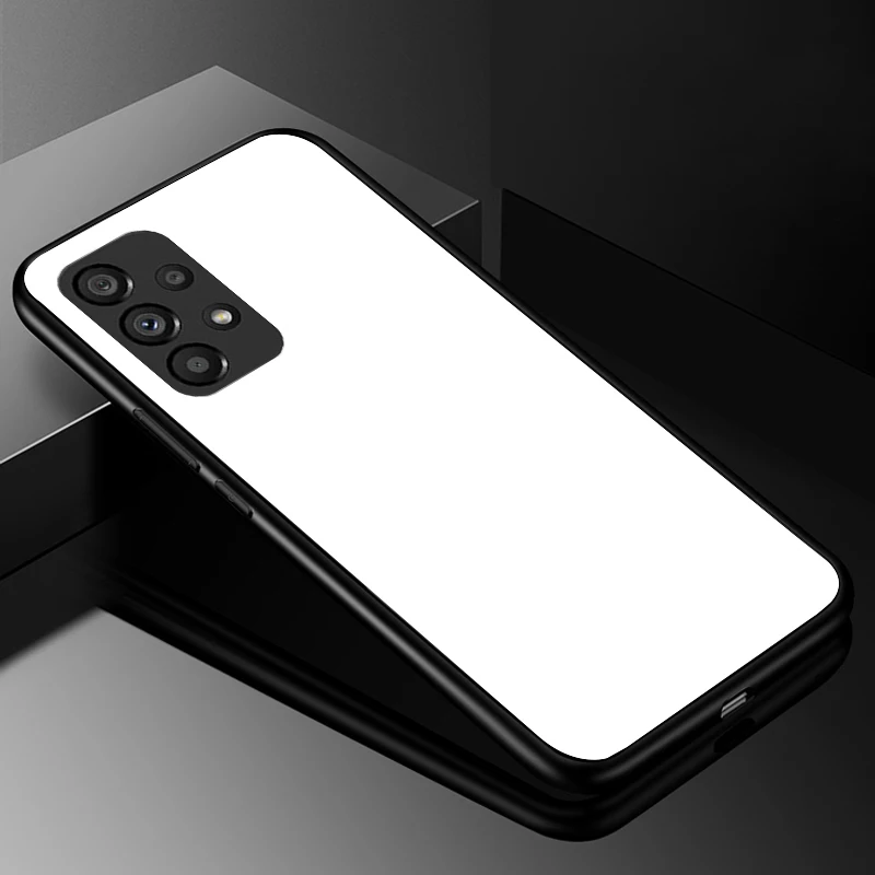 Luxury Tempered Glass Hard Back Bumper Phone Case