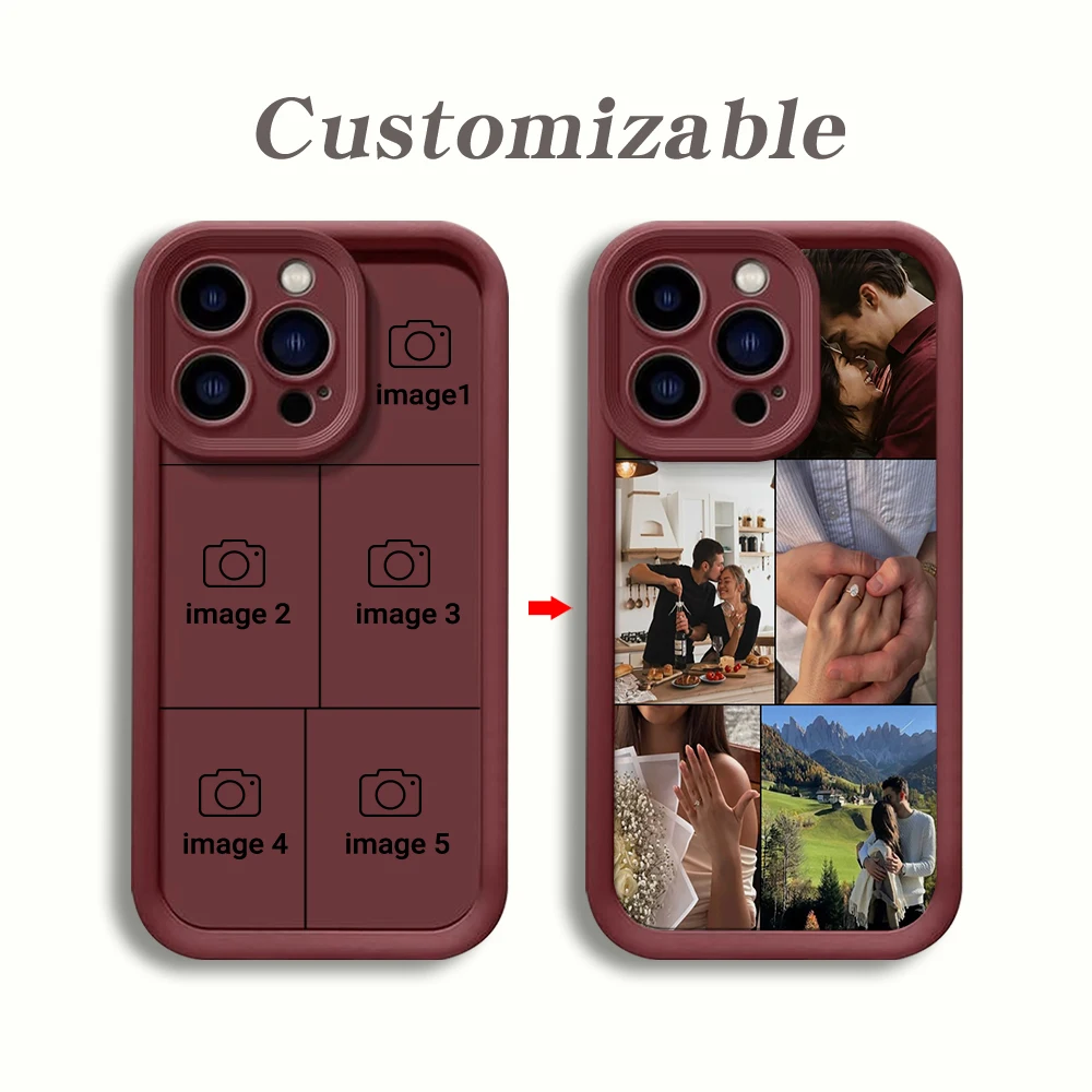 Personalized Photo Shockproof Soft TPU Phone Case For iPhone 17 Pro 16 15 14 13 12 11 Pro Max SE 2022 Plus16e X XR 7 8 17 Cover 6