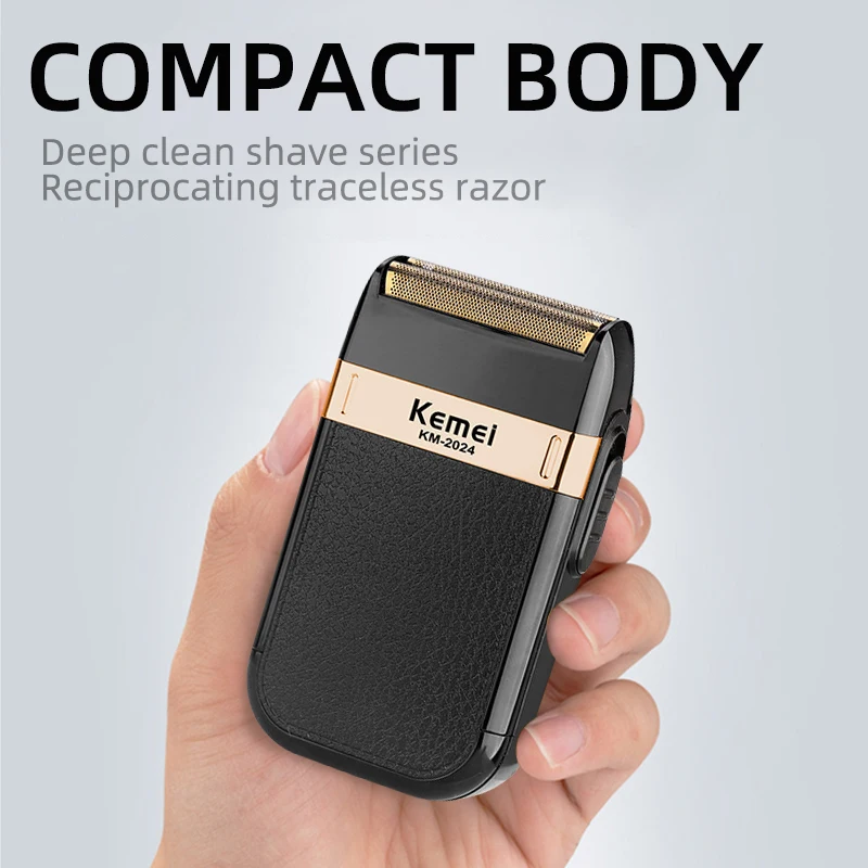 Kemei Electric Shaver for Men Twin Blade Waterproof Reciprocating Cordless Razor USB Rechargeable Shaving Machine Barber Trimmer electric shaver electric razor cordless shaver